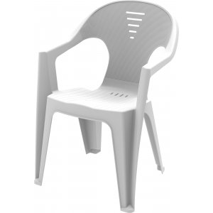 Torsby - Vit plaststol + Rengöringsspray för utemöbler