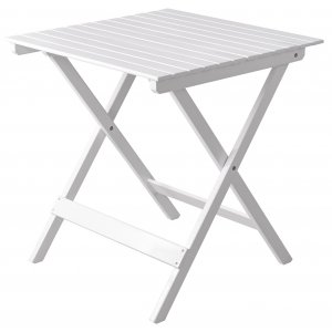 Wilma matbord 65 x 65 cm - Vit + Textilimpregnering för utemöbler