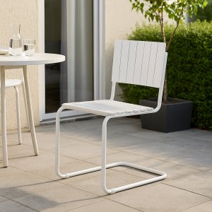 Holmsund stapelbar stol utan armstöd - Vit + Textilimpregnering för utemöbler