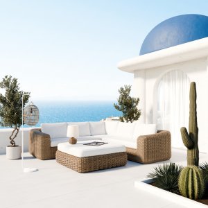 Malibu XL Loungegrupp - Nature / Beige + Textilimpregnering för utemöbler