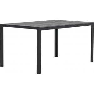 Las Vegas utebord 150x90 cm - Svart / Grå aintwood + Rengöringsspray för utemöbler